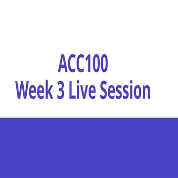 This is the Week 3 Live Session.pptx without audio | PPTX