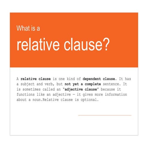 Week 3 relative clause