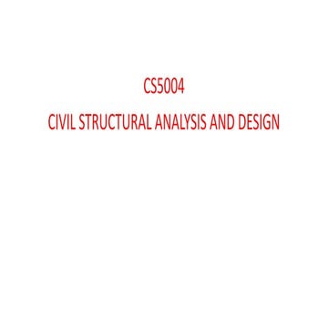 Structural analysis and design Basics 