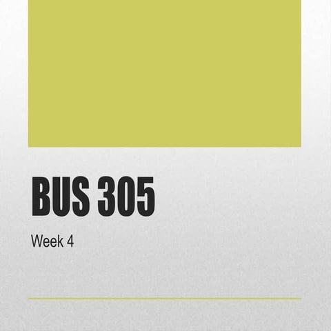Week4 bus 305