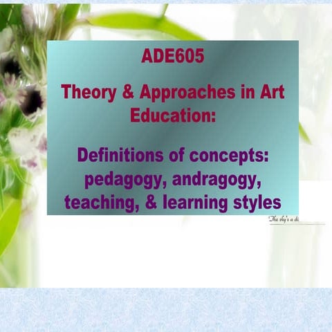 Week 4 Concepts of Learning