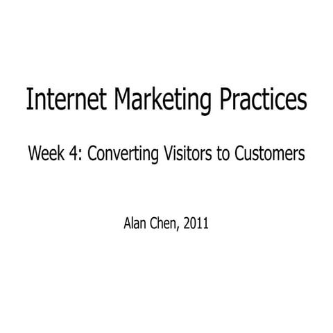 Web Marketing Week4