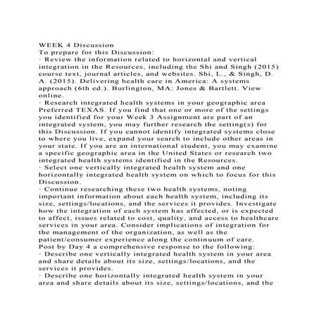 What is Vertical versus horizontal integration in healthcare W.pdf