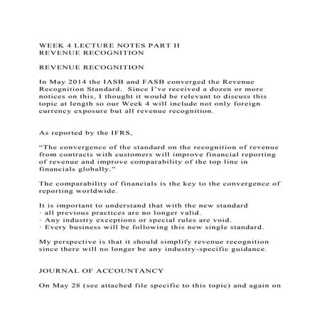 WEEK 4 LECTURE NOTES PART IIREVENUE RECOGNITIONREVENUE RECOG.docx