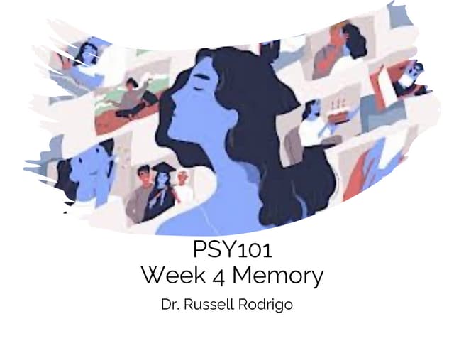 PSY10 Week 4 memory