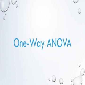 Week 4 One way Analysis of Variance.pptx