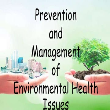 WEEK 5 Prevention  and  Management  of  Environmental Health Issues.pptx