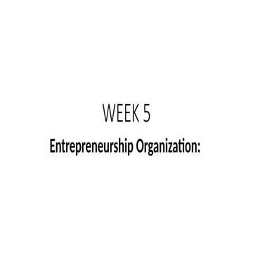 functionality and entrepreneurship organization