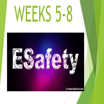 Year 7 - Week 5   esafety