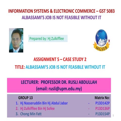 Week 5  power point slide -2-case stdudy 2- albassami 's job is not feasible ...