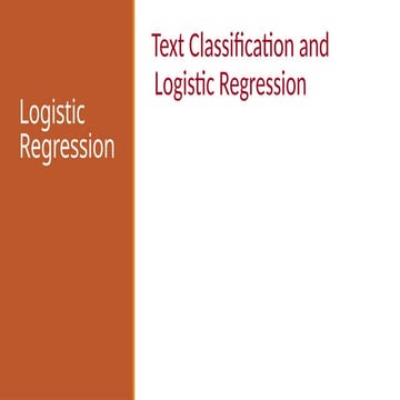 Week 5 - Supervised Learning and Logistic Regression.pptx