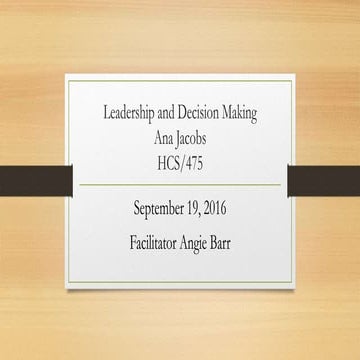 Week 5 assignment hcs475 powerpoint presentation1 | PPTX
