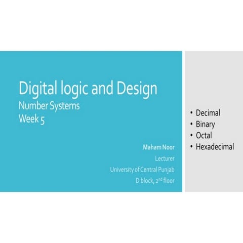 Week 5_ Digital Logic and Design ppt.pptx