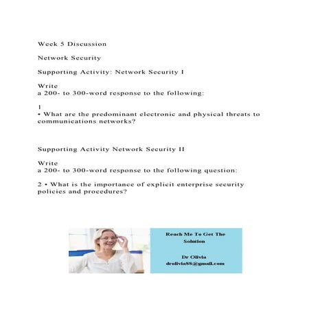 Week 5 DiscussionNetwork SecuritySupporting Activity Netw.docx