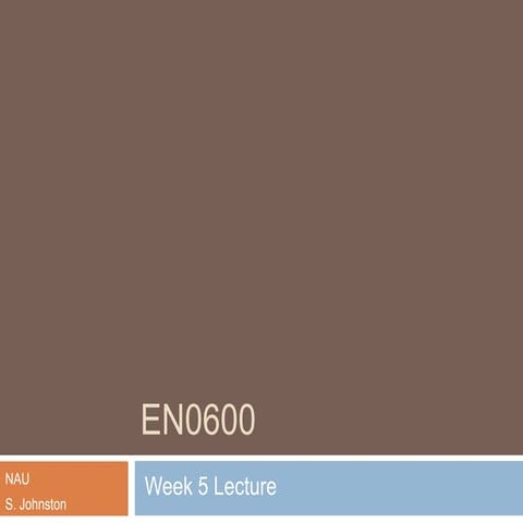 Week 5 lecture | PPTX