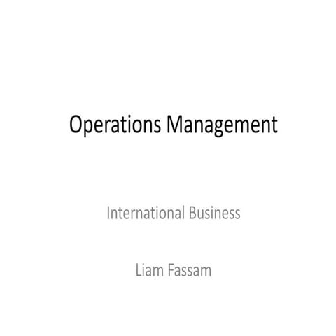 Week 5 operations management   fassam l