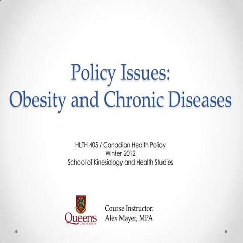 Week 5 - Obesity and Chronic Disease | PPTX