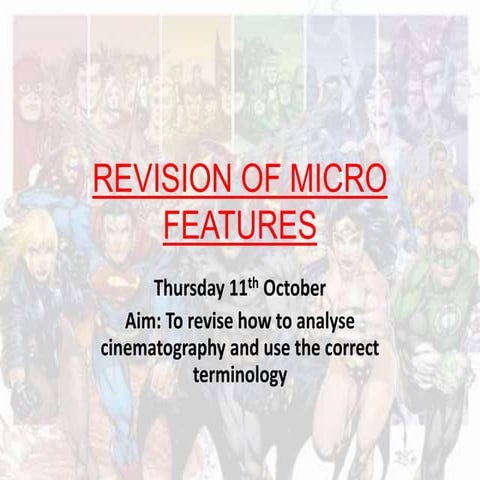 Cinematography & Mise-en-scene