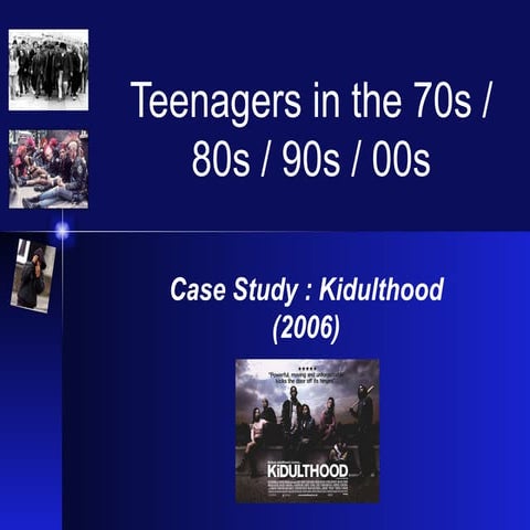Teenagers in the 70s / 80s / 90s 
