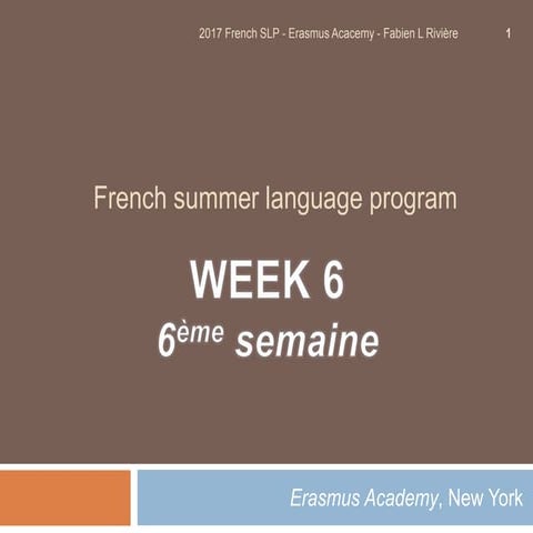 Complex structures in French to maximise your GCSE grade | PPT