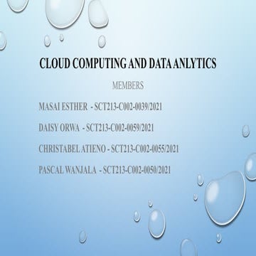 Comprehensive Overview of Cloud Computing and Data Analytics Platforms ...