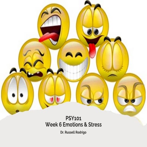 PSY101 Week 6 emotions