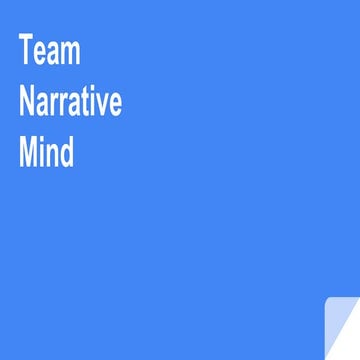 Narrative Mind Week 6 H4D Stanford 2016