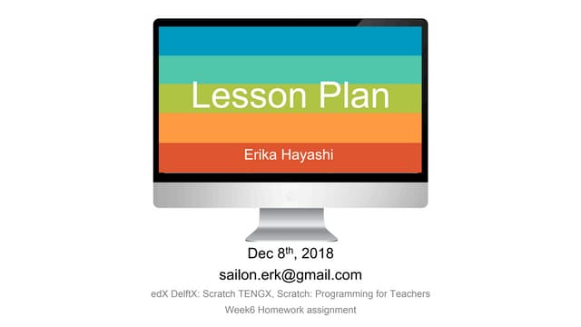 Scratch Lesson Plan