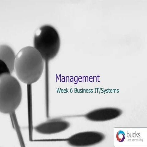 Week 6 Management Presentation | PPTX