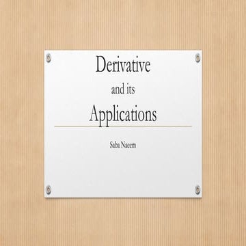 Week6n7 Applications of  Derivative.pptx