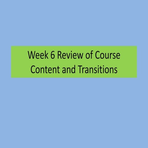 Transitions and Revisions