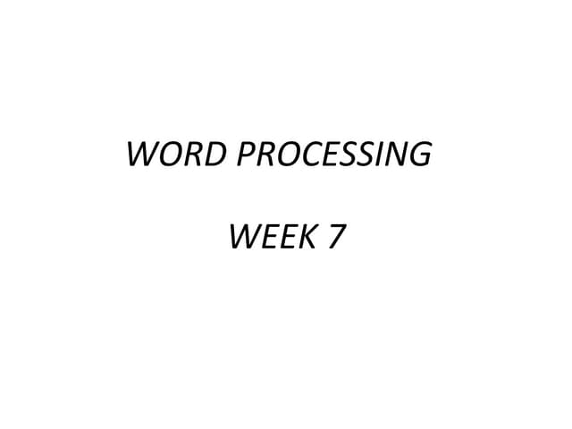 IS100 Week 7