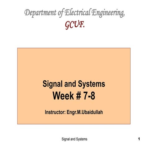 Week#7-8 Tutorial Signal and Systems  F22.ppt