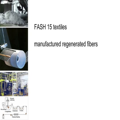 manufactured regenerated fibers