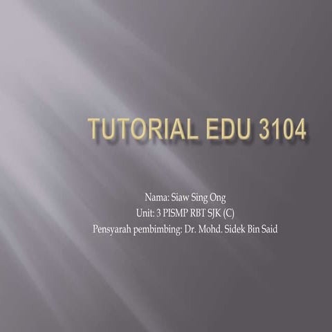 EDU 3104 | PPT