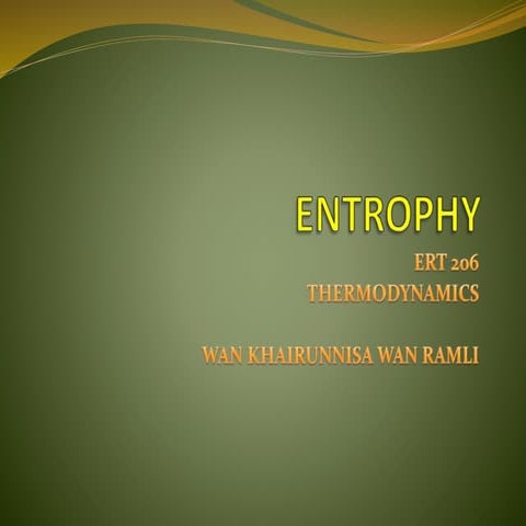 Week 7 entrophy