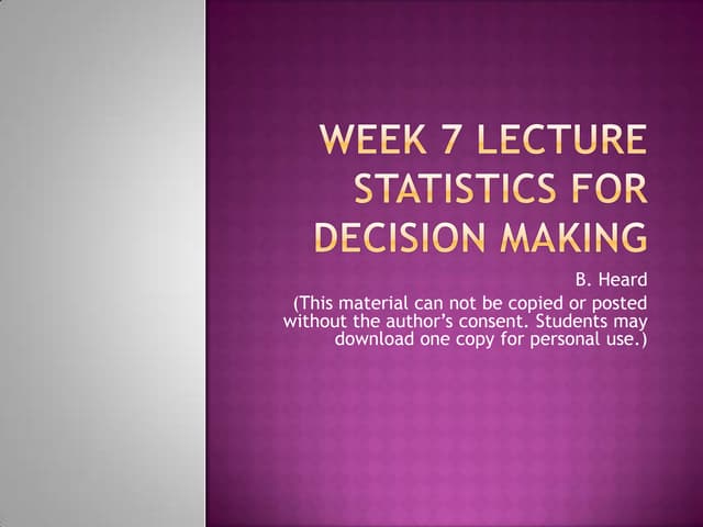 Week 7 Lecture Math 221 Dec 2012 Ppt Week 7 Lecture Math 221 Dec 2012 Ppt