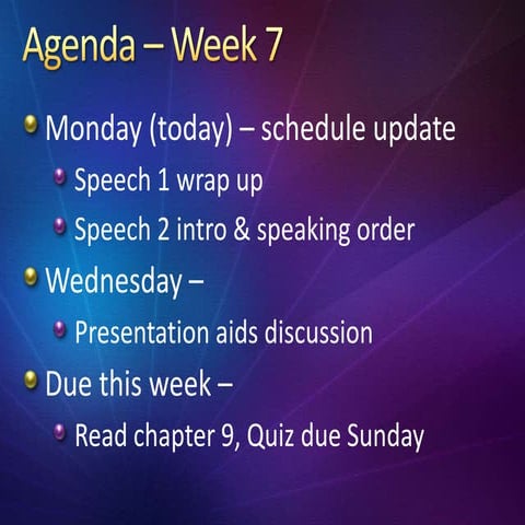 Week 7 - Monday | PPT
