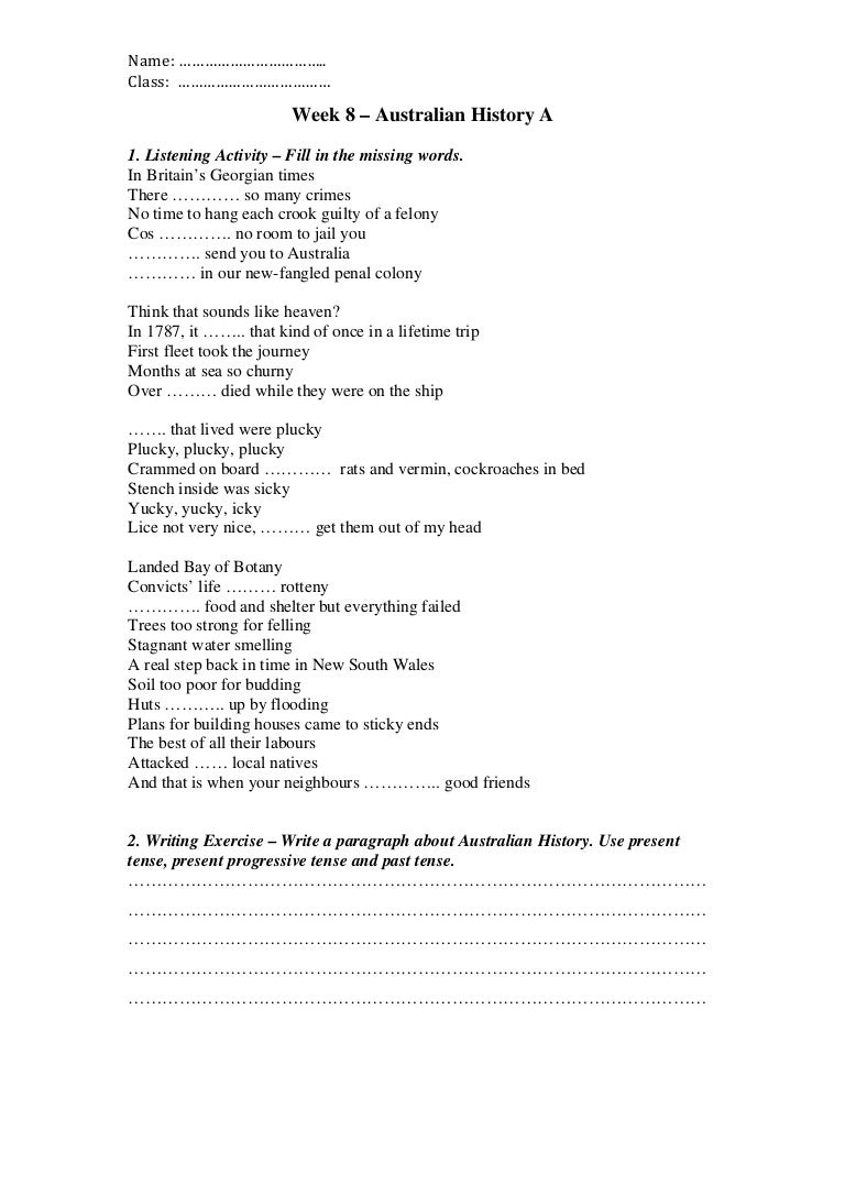 week 8 australian history worksheet a