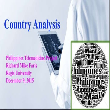 Week 8   country analyze - telemedicine-philippines - mike -rev3