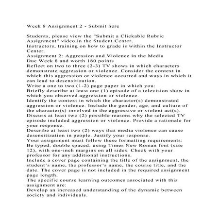 Week 8 Assignment 2 - Submit hereStudents, please view the Subm.docx