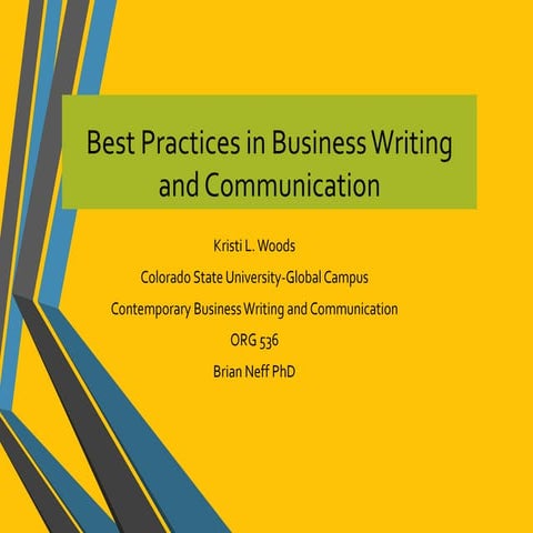 Week 8 final presentation kristi woods CSU Global ORG 536