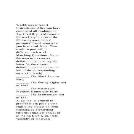 Week8 reader reportInstructions After you have completed .docx