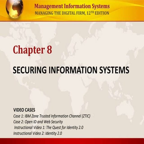 Week nine- Securing info systems lecture