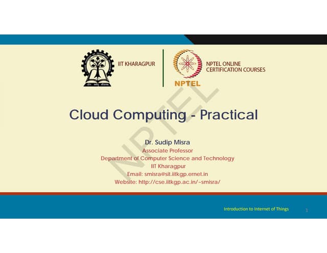 Week 9 Lecture Material SM.pdf Cloud Computing