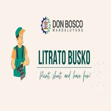 Week 9 Negative Space vs. Filling-up the Frame (Litrato Busko): Point, shoot,...