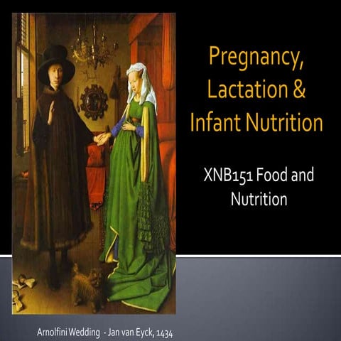 XNB151 Week 9 Pregnancy, lactation and infant nutrition