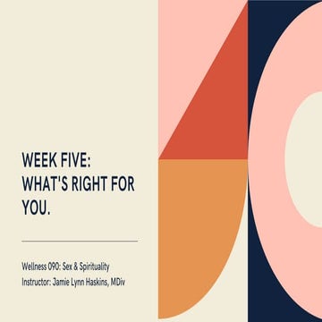 Sex & Spirituality Week One | PDF