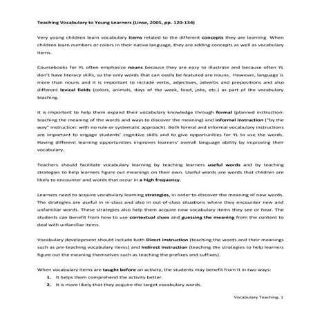 Week iv teachingvocabulary