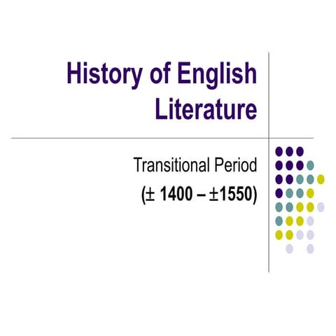 Week Iv (Transitional Period)